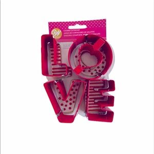 Wilton LOVE Valentines Day Cookie Cutter Set